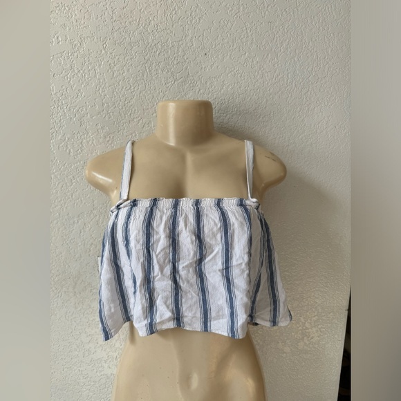 Vintage Hollister stripe crop top tank y2k 2000s - Picture 1 of 4